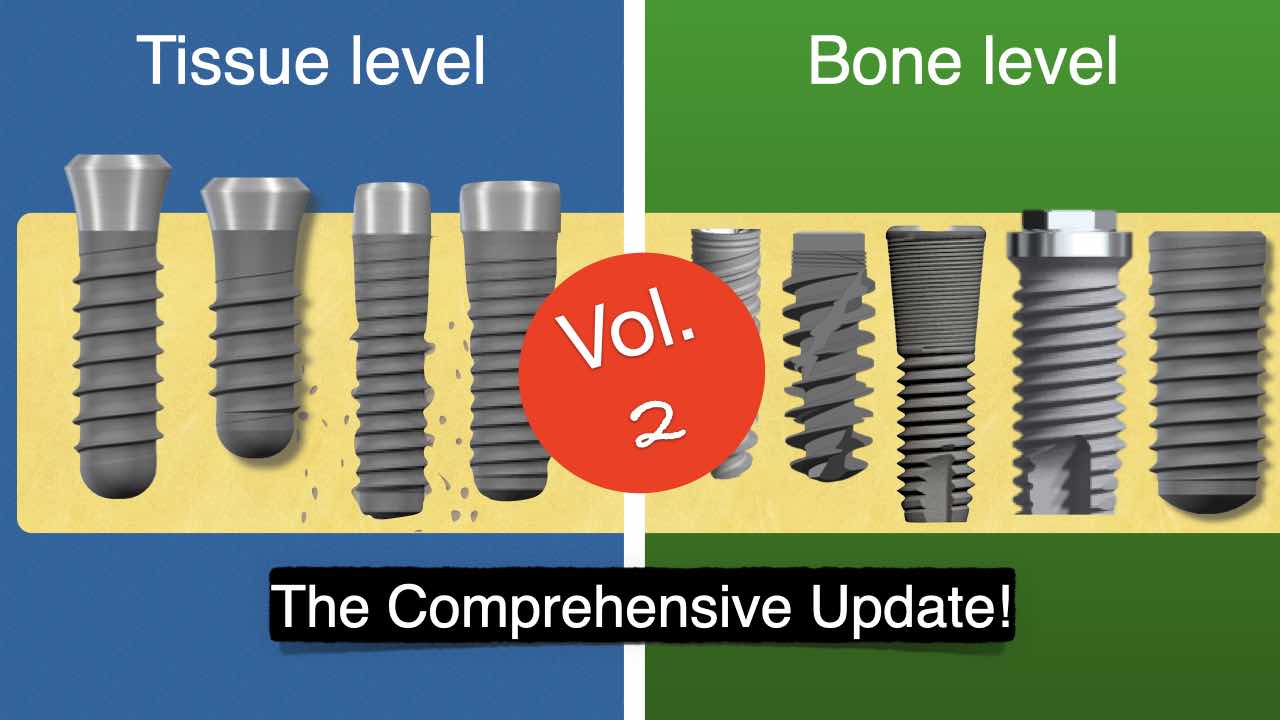 Tissue level versus bone level implants